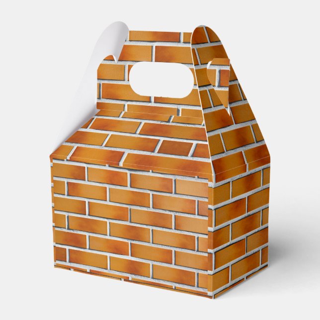 Brick wall background favour box (Front Side)