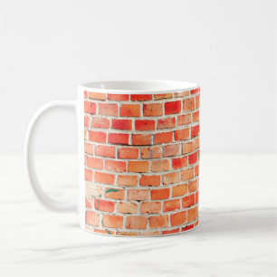 Brick wall background or texturebrick, design, int coffee mug