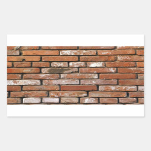 Brick Wall Background Rectangular Sticker
