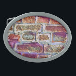 BRICK WALL    BELT BUCKLE<br><div class="desc">An art design of an old cottage brick wall.</div>