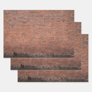 Brick Wall building Wrapping Paper Sheet