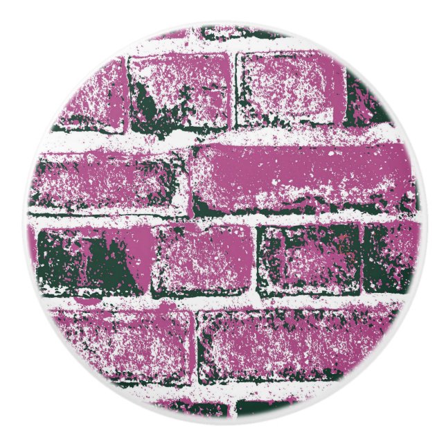 BRICK WALL CERAMIC KNOB (Front)