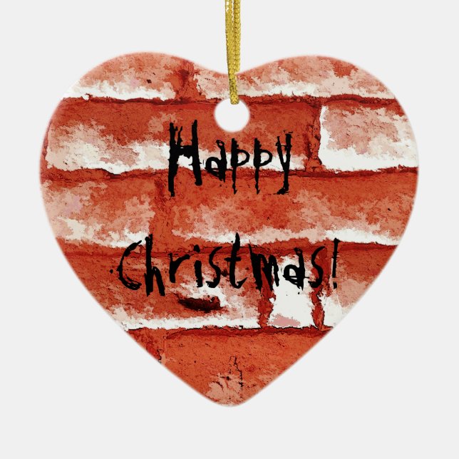 BRICK WALL CERAMIC ORNAMENT (Front)