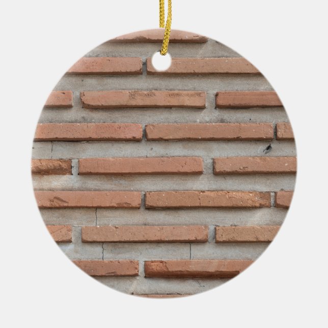 Brick wall ceramic tree decoration (Front)