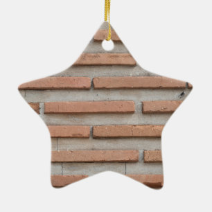 Brick wall ceramic tree decoration