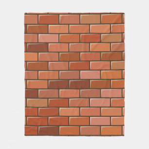 brick wall fleece blanket