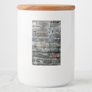 Brick wall food label