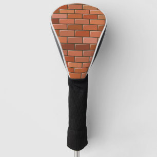 brick wall golf head cover