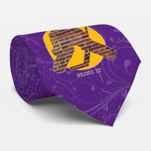 Brick Wall Hockey Goalie Neck Tie