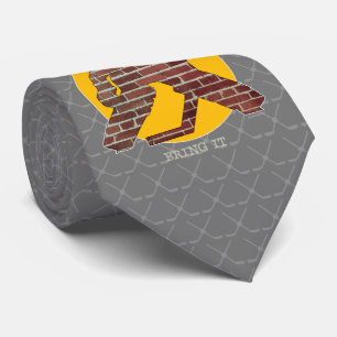 Brick Wall Hockey Goalie Neck Tie