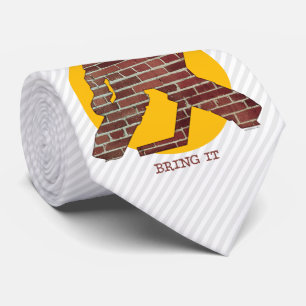 Brick Wall Hockey Goalie Neck Tie