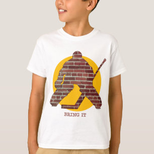 Brick Wall Hockey Goalie T-Shirt