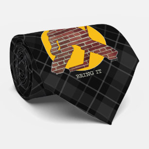 Brick Wall Hockey Goalie Tie