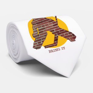 Brick Wall Hockey Goalie Tie