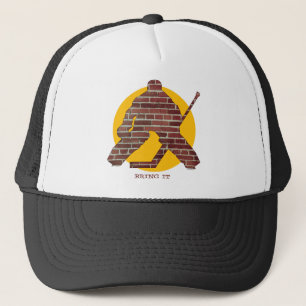 Brick Wall Hockey Goalie Trucker Hat