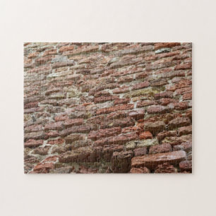 Brick wall jigsaw puzzle