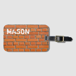 Brick Wall Luggage Tag