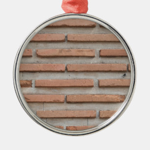 Brick wall metal ornament