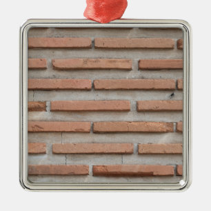 Brick wall metal ornament