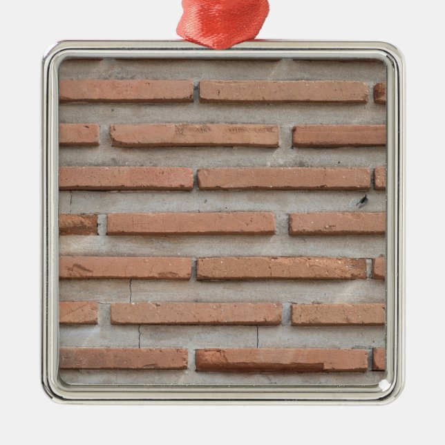 Brick wall metal ornament (Front)