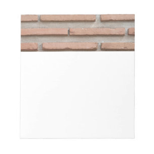 Brick wall notepad