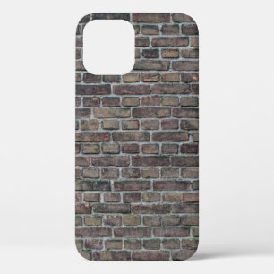 Brick wall old dark brick wall iPhone 12 case