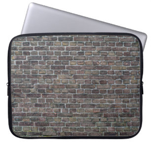 Brick wall old dark brick wall laptop sleeve