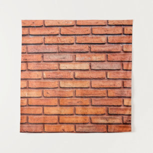 Brick wall orange brick wall brick tapestry