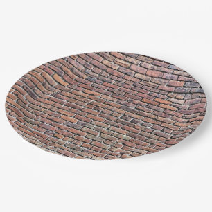 Brick Wall  Paper Plate