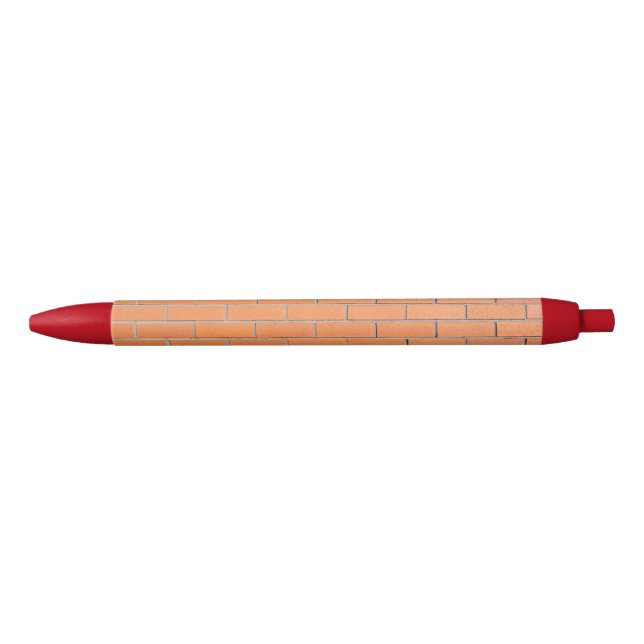 Brick wall pattern black ink pen (Front)