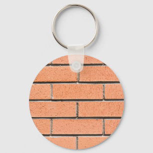Brick wall pattern key ring