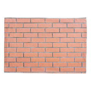 Brick wall pattern pillowcase