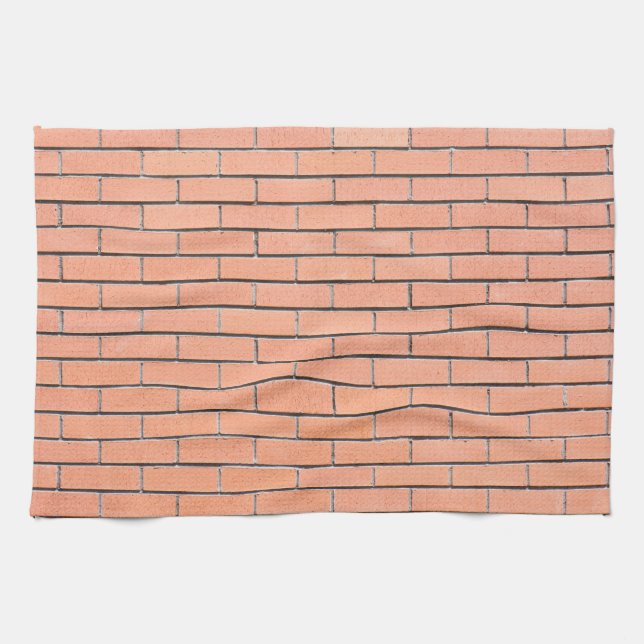 Brick wall pattern tea towel (Horizontal)