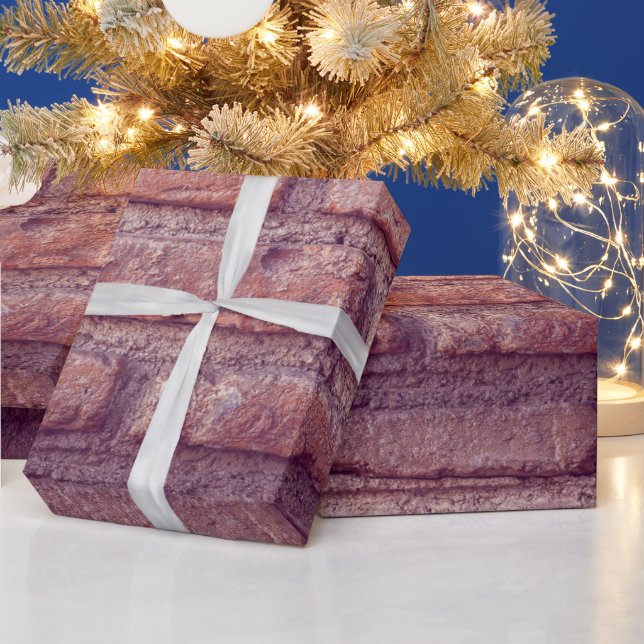 Brick wall pattern wrapping paper (Holidays)