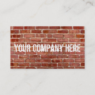 Brick Wall Personalised Graffiti Business Cards