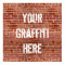 Brick Wall Personalised Graffiti Custom Poster