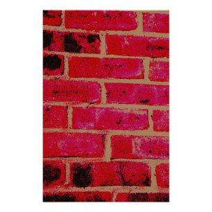 Brick wall photo print