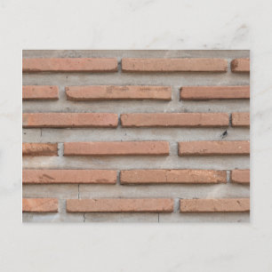 Brick wall postcard