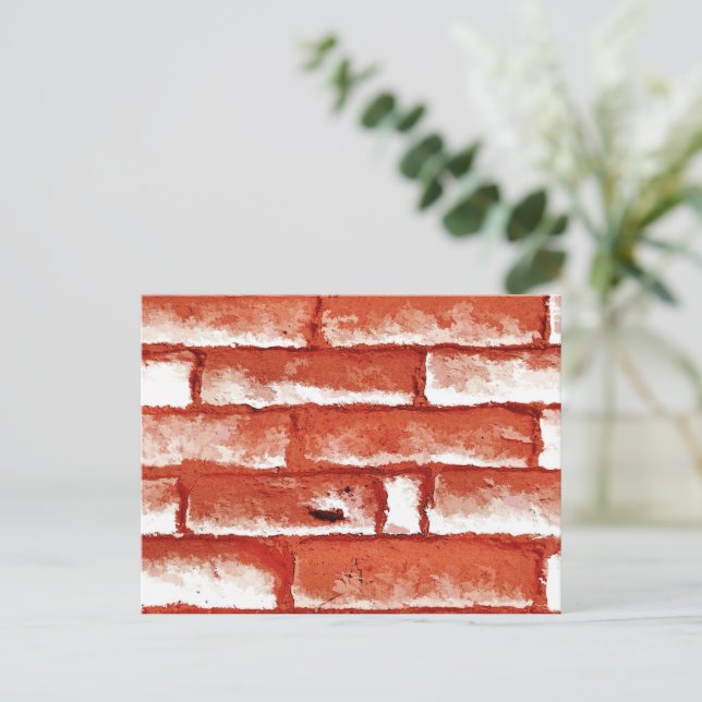 BRICK WALL POSTCARD (Standing Front)
