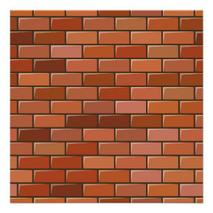 brick wall poster