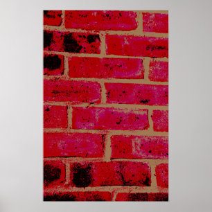 Brick wall poster