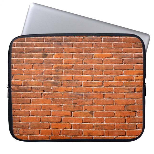 Brick wall red brick wall wall laptop sleeve (Front)