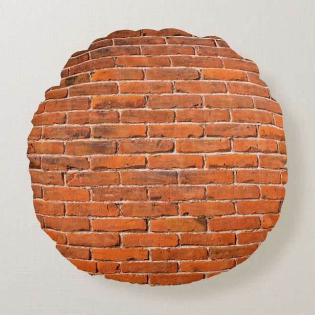 Brick wall red brick wall wall round cushion (Front)