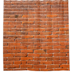 Brick wall red brick wall wall shower curtain