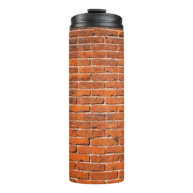 Brick wall red brick wall wall thermal tumbler (Front)