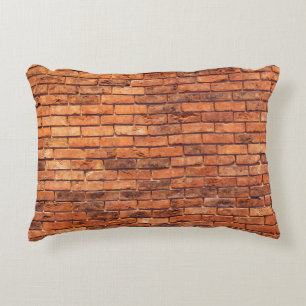 Brick wall red structure masonry decorative cushion