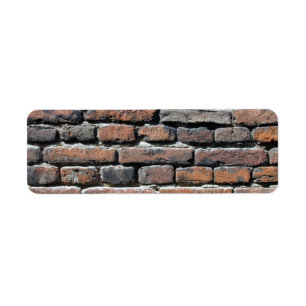 Brick Wall Return Address Label