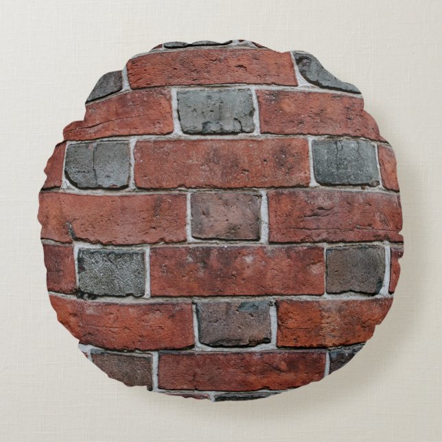 Brick wall round cushion (Front)