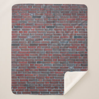 Brick wall sherpa blanket