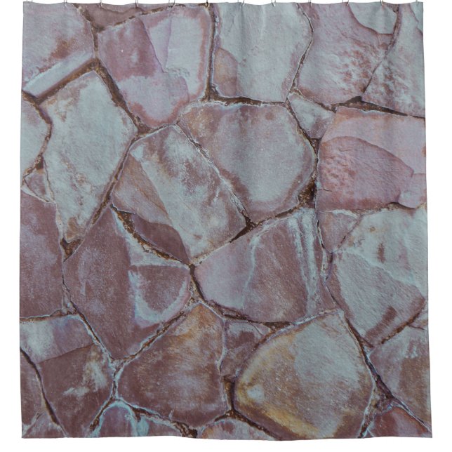 Brick wall shower curtain (Front)